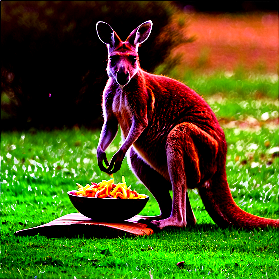 Kangaroo Eating Png 4