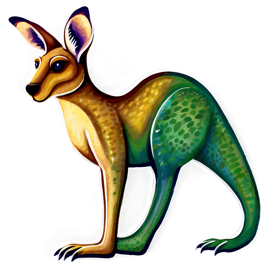 Kangaroo Illustration Png Klg32