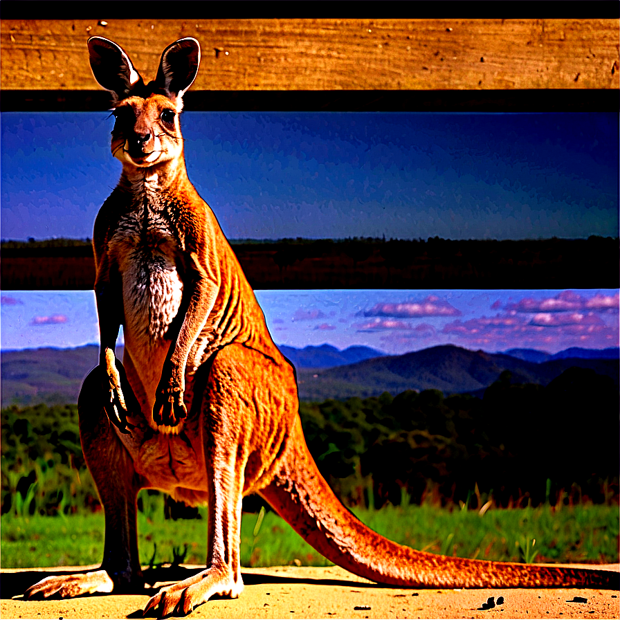 Kangaroo In Wild Png Drp12