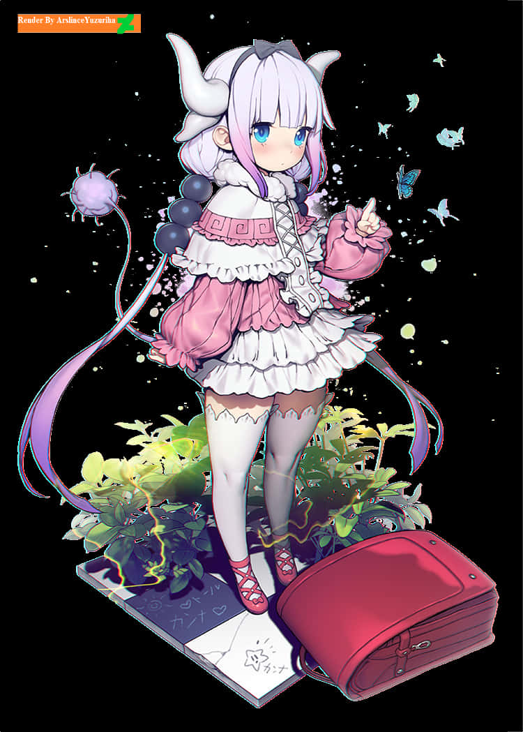 Kanna Kamui Anime Character Art