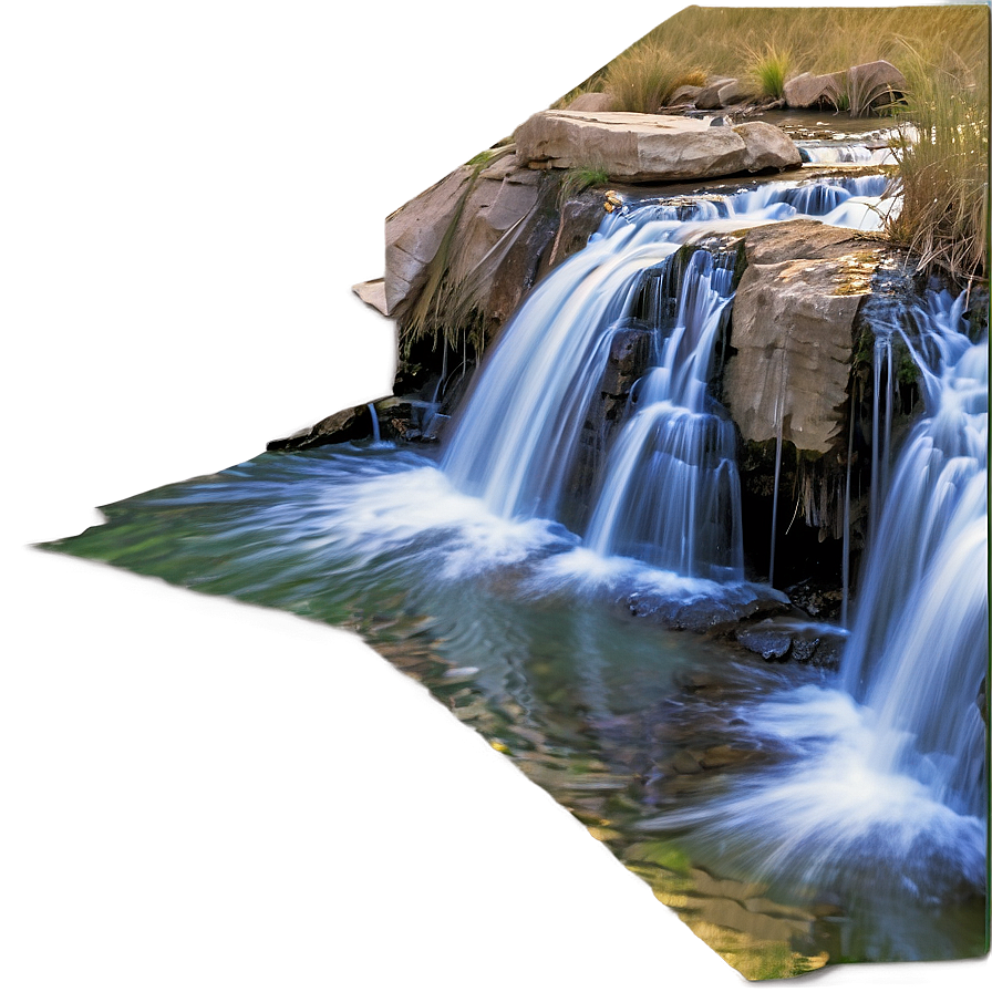 Kansas Waterfall In Flint Hills Png Xgh76