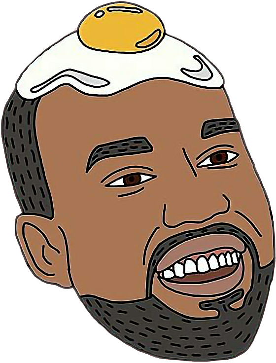 Kanye West Egg Head Cartoon