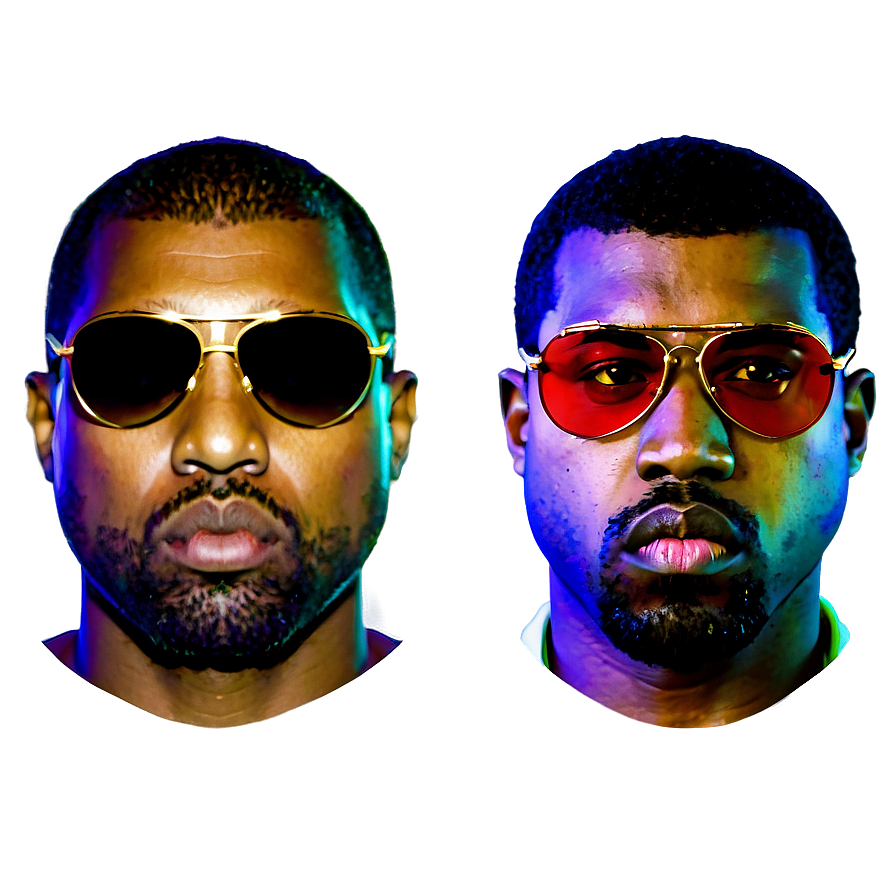 Kanye West In Sunglasses Png Wgt