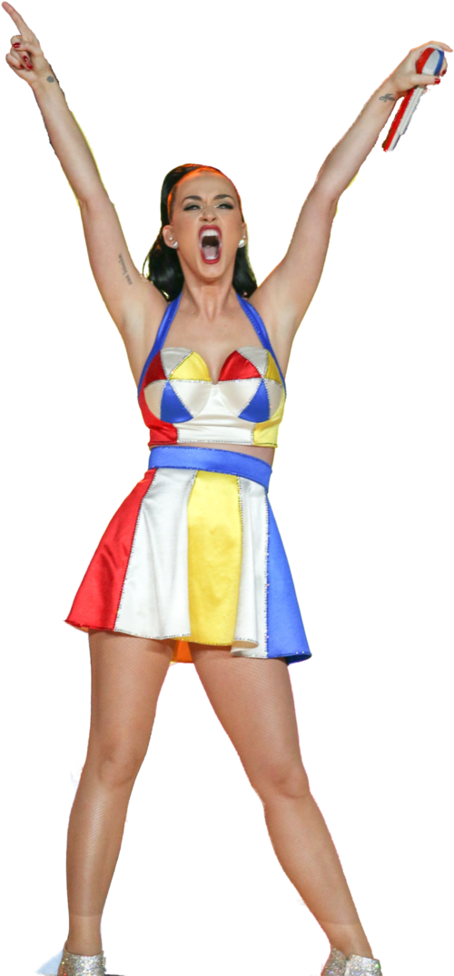 Katy Perry Celebratory Pose