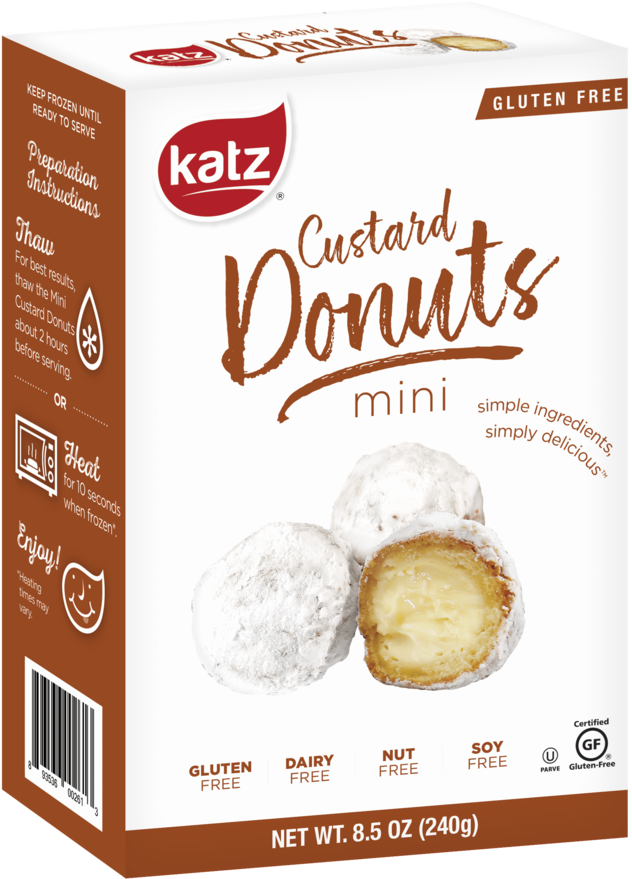 Katz Gluten Free Custard Mini Donuts Box