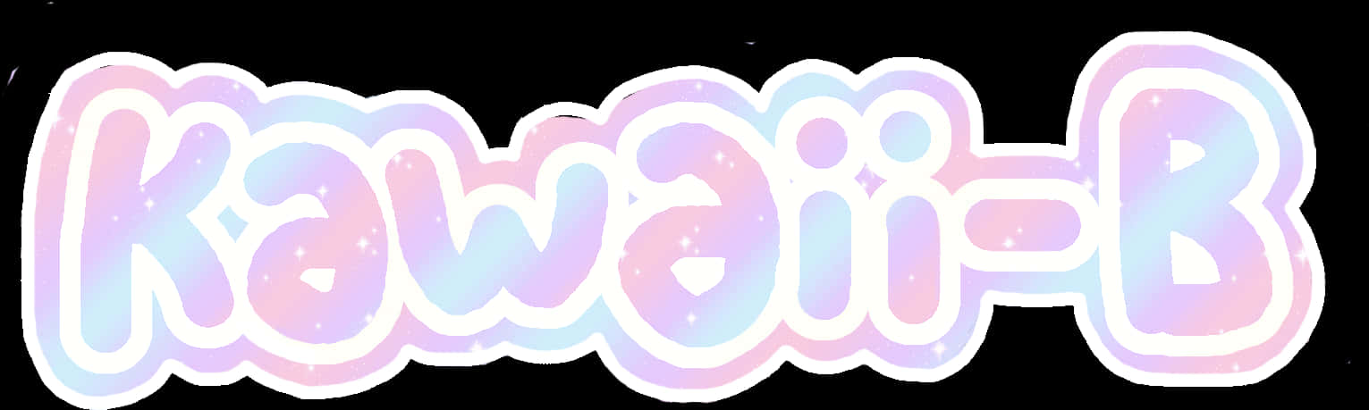 Kawaii B_ Pastel_ Text_ Graphic