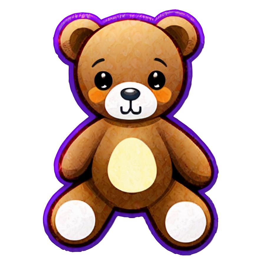 Kawaii Bear And Flowers Png Dih23 Image