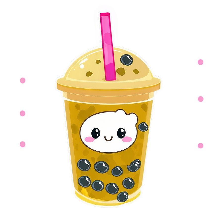 Kawaii Bubble Tea Png 05062024