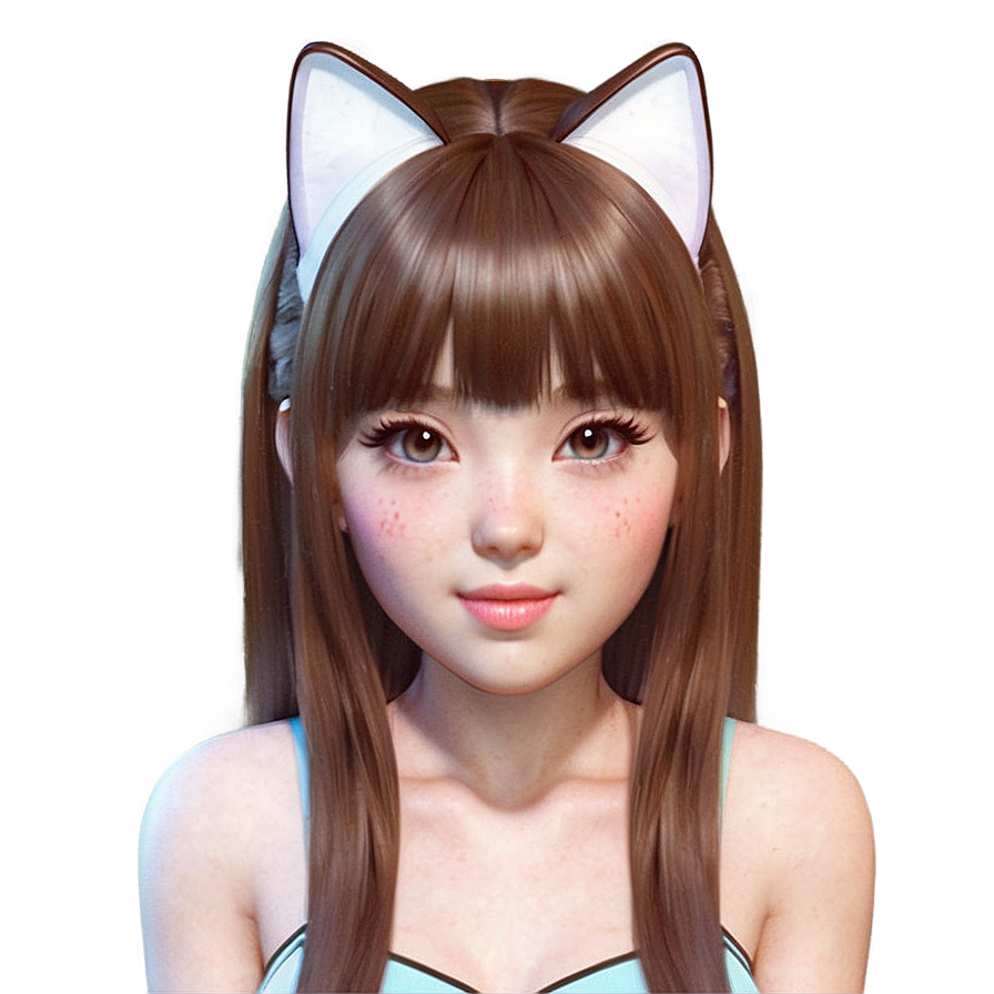 Kawaii Cat Ears Art Png 05042024