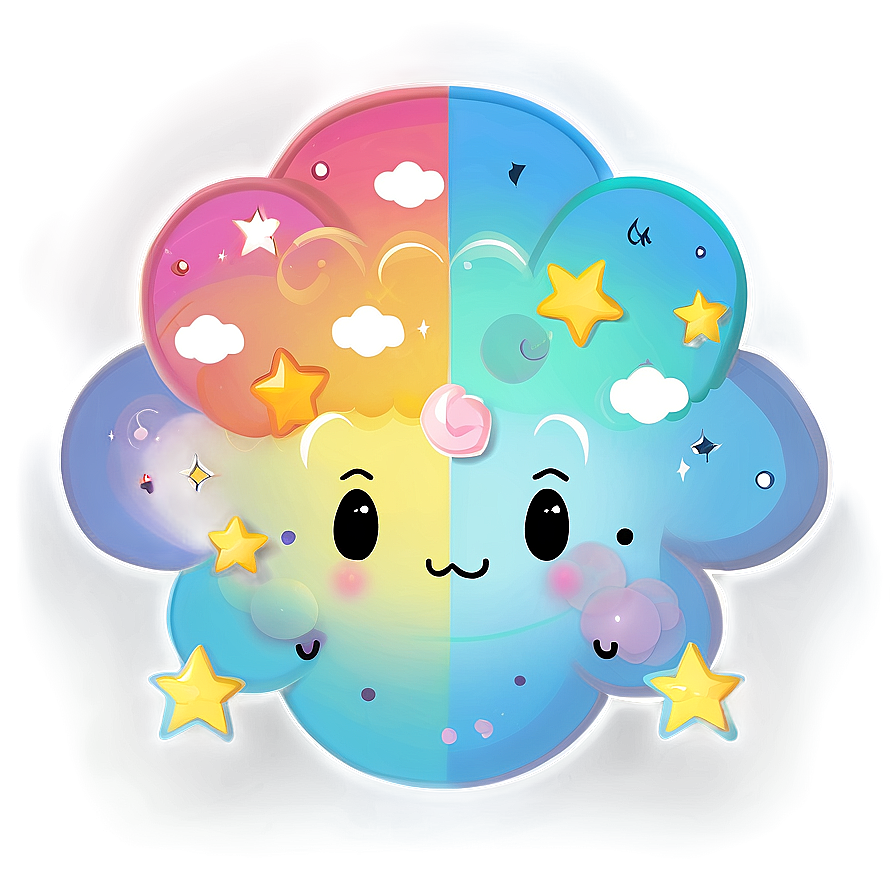 Kawaii Clouds And Stars Png Ilg7