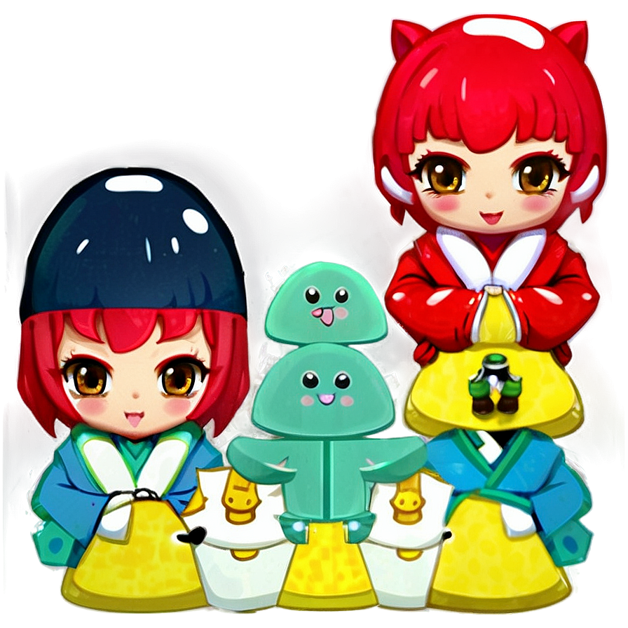 Kawaii Cute Character Png Qux