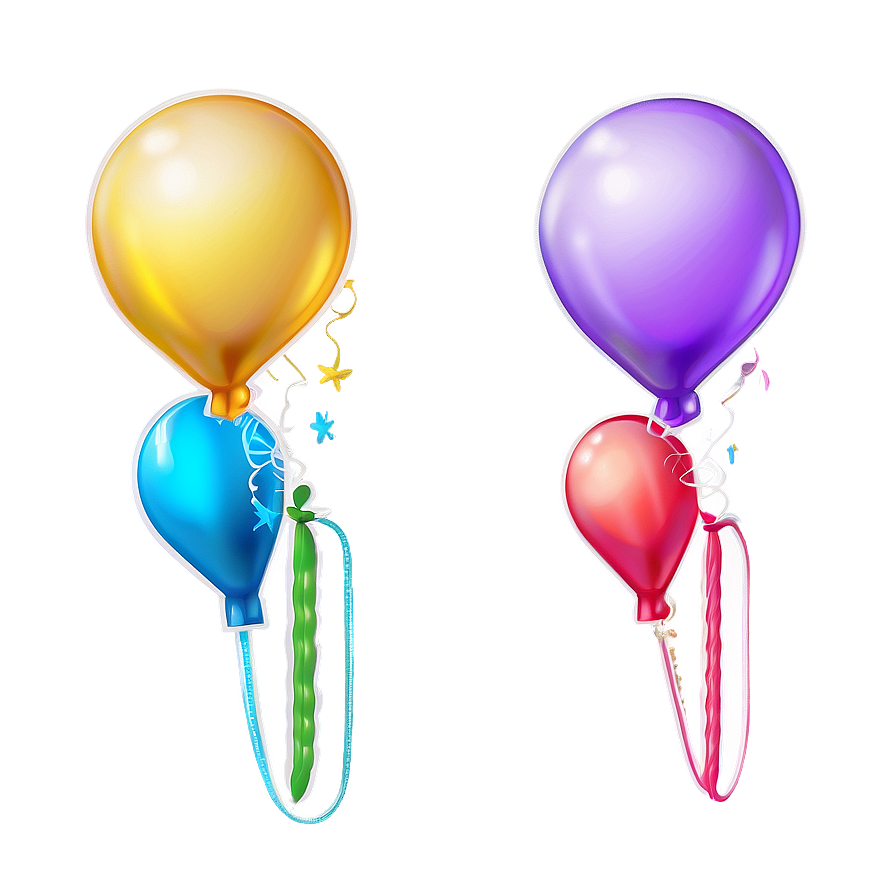 Kawaii Party Balloons Png 65