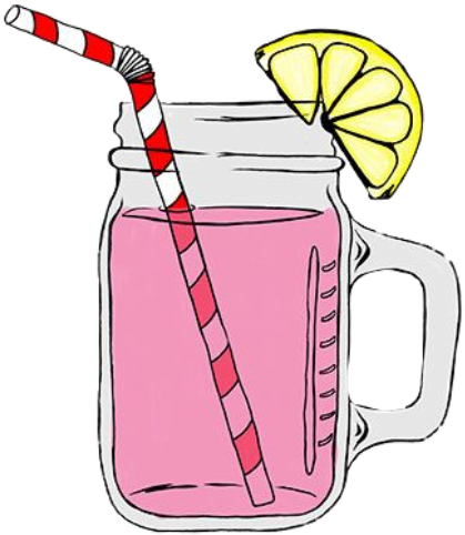 Kawaii Pink Lemonade Mason Jar