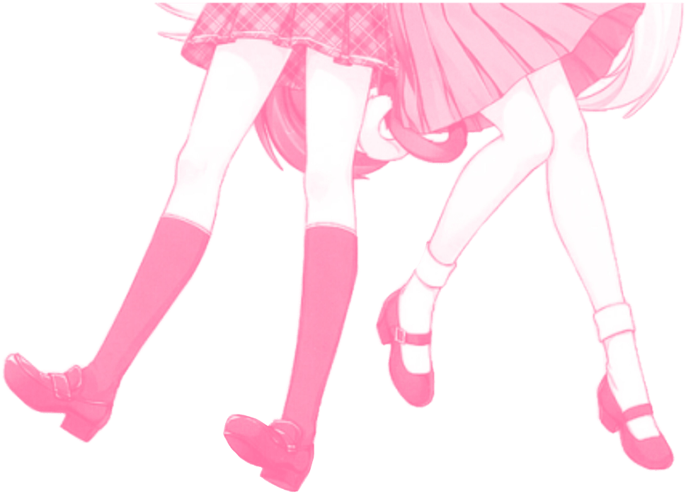 Kawaii Pink Walking Legs