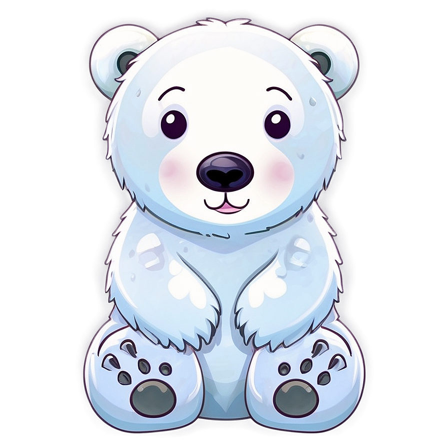 Kawaii Polar Bear Png 05062024