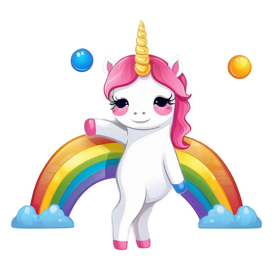 Kawaii Rainbow Unicorn Png 50