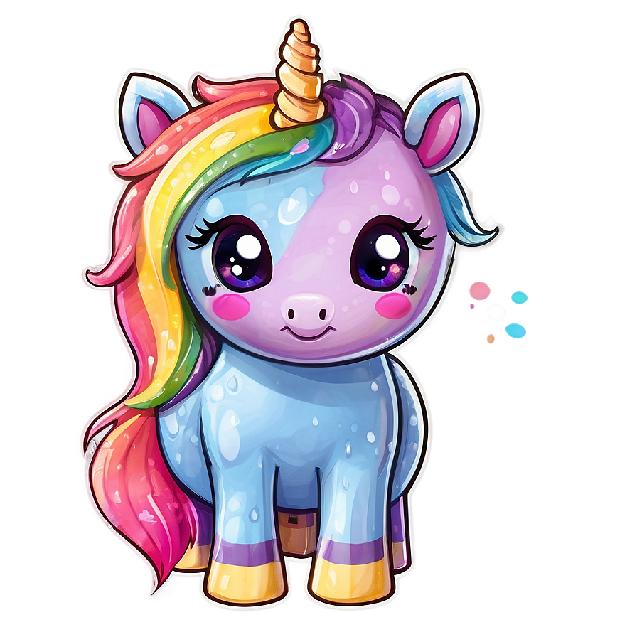 Kawaii Rainbow Unicorn Png 81