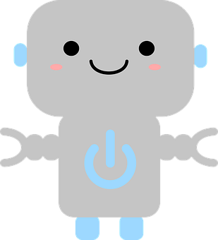 Kawaii Robot Cartoon Character