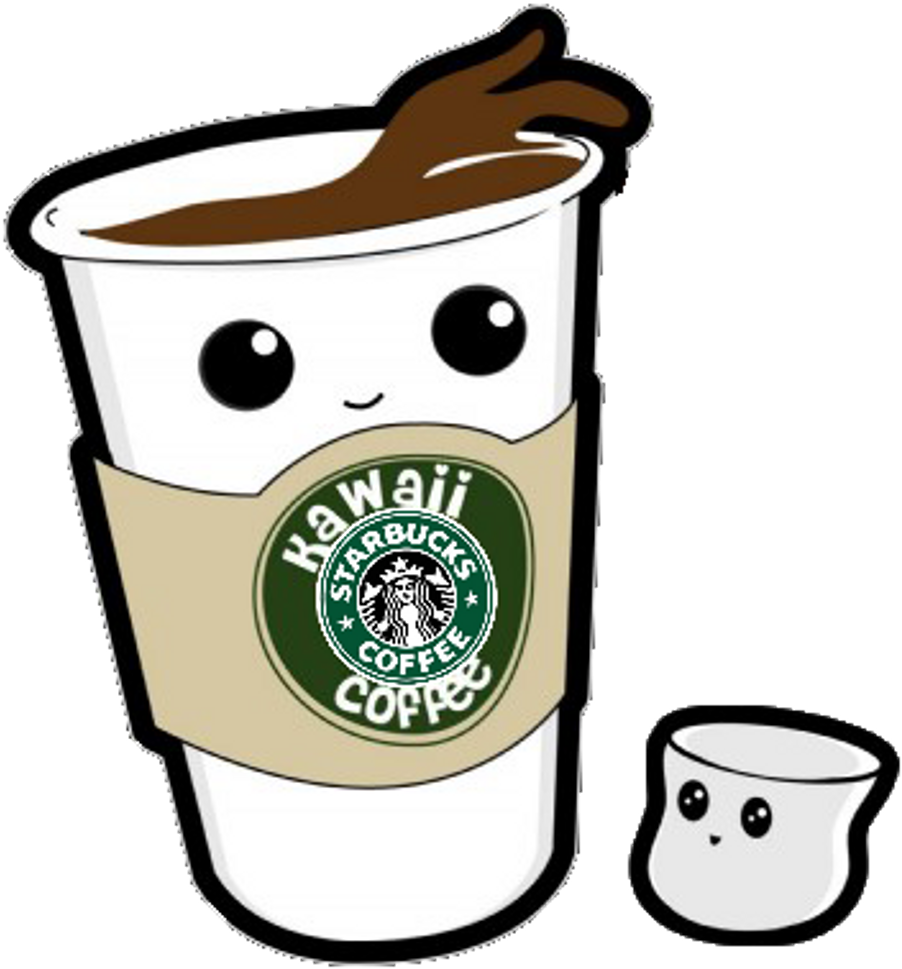 Kawaii Starbucks Coffee Cup Character