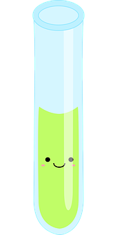 Kawaii Test Tube Character