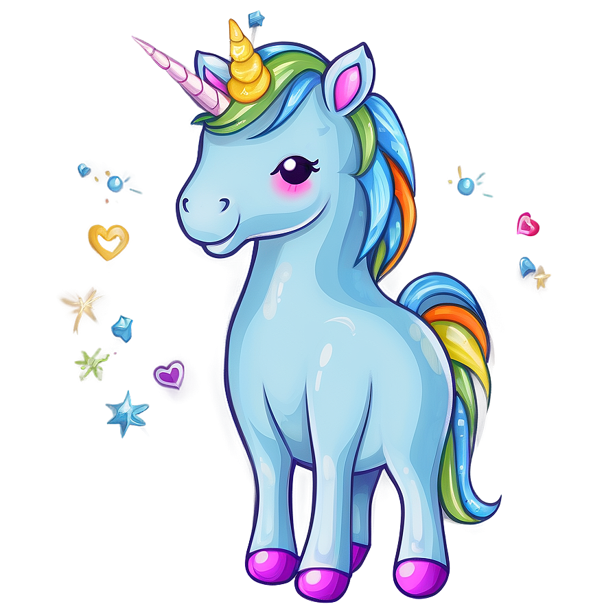 Kawaii Unicorn Clipart Png 06262024