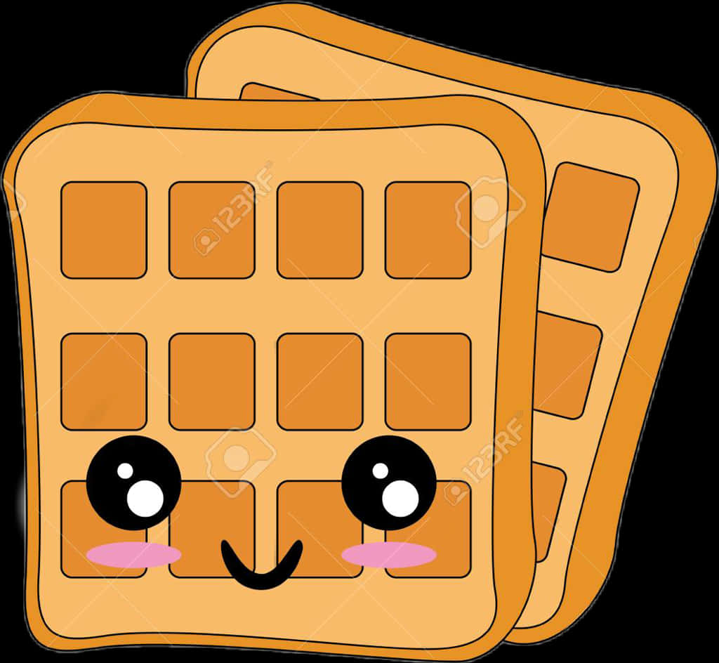 Kawaii Waffles Character