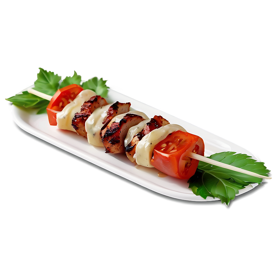 Kebab With Garlic Sauce Png Kii26