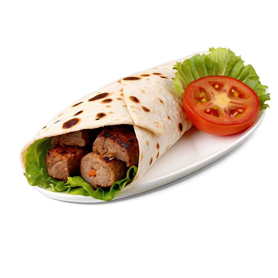 Kebab Wrap Png 06262024