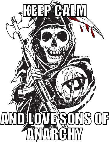 Keep Calm Love Sons Of Anarchy Skull Graphic