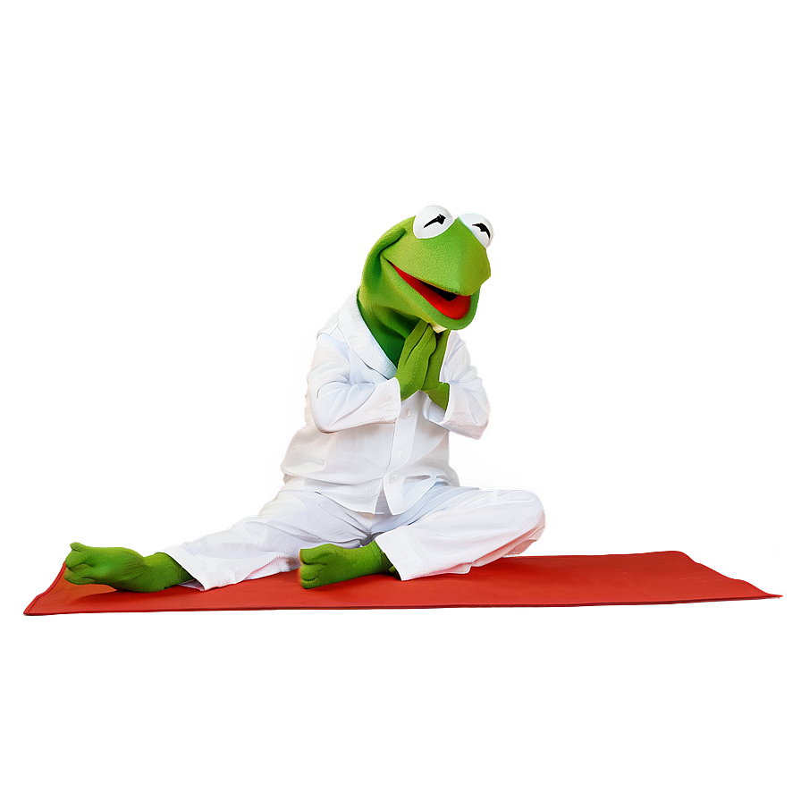 Kermit Doing Yoga Png 92