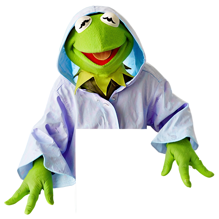 Kermit In Raincoat Png Hlx