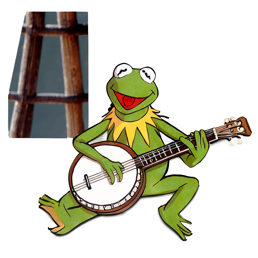 Kermit Playing Banjo Png Beq