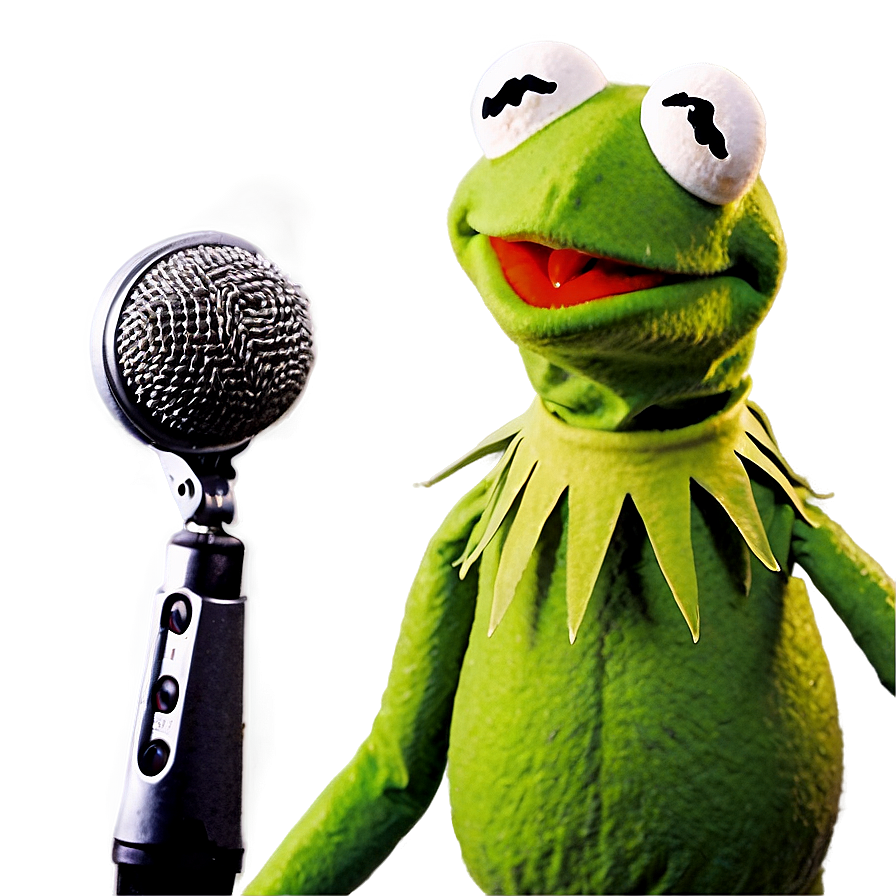 Kermit With Microphone Png Nqb