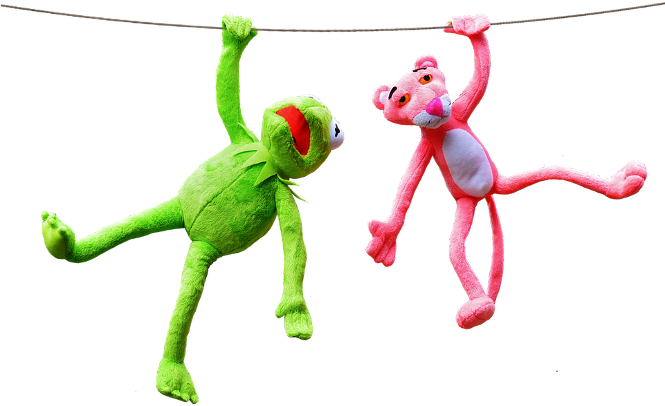 Kermitand Pink Panther Hanging Toys