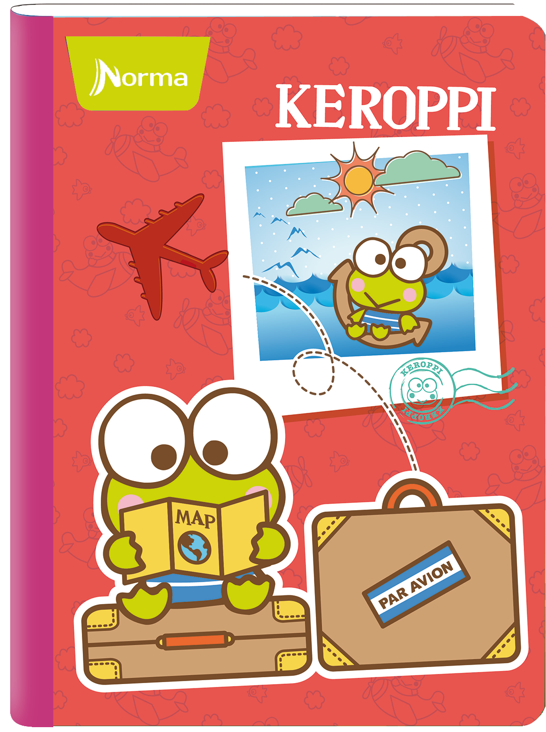 Keroppi Travel Themed Notebook Cover