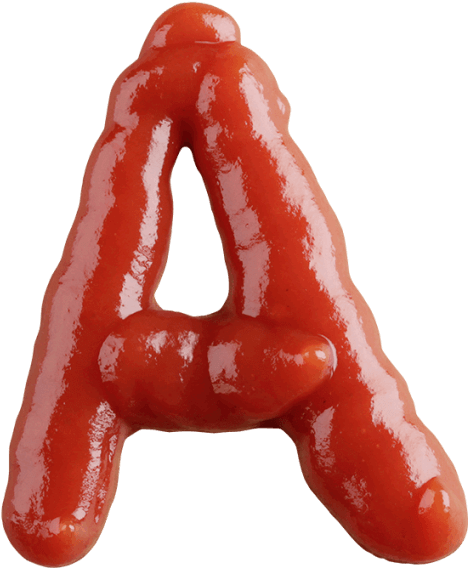 Ketchup Letter A Art