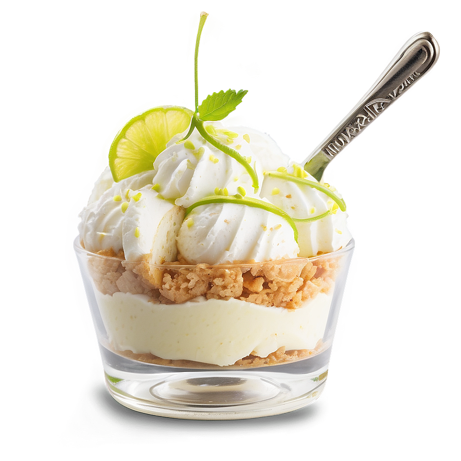 Key Lime Pie Ice Cream Sundae Png Buo5