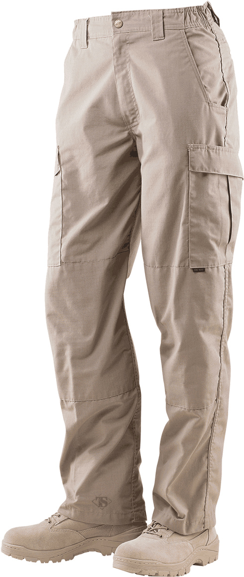 Khaki Tactical Pants Standing