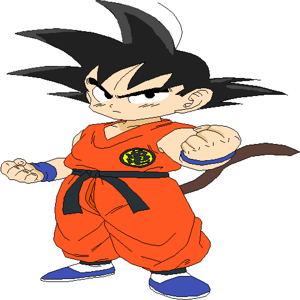 Kid Goku Readyfor Battle