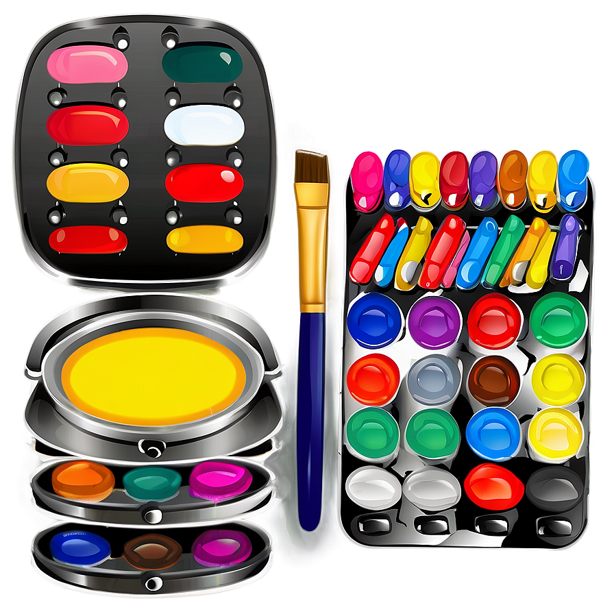 Kid's Art Palette Png Axg54