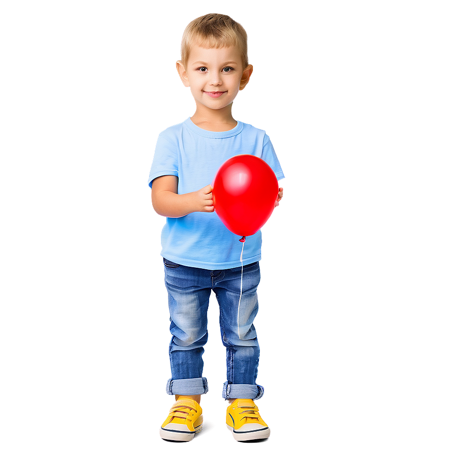 Kid With Balloon Png Oga