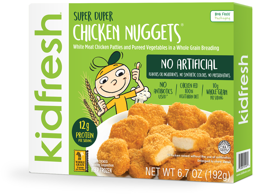 Kidfresh Super Duper Chicken Nuggets Packaging