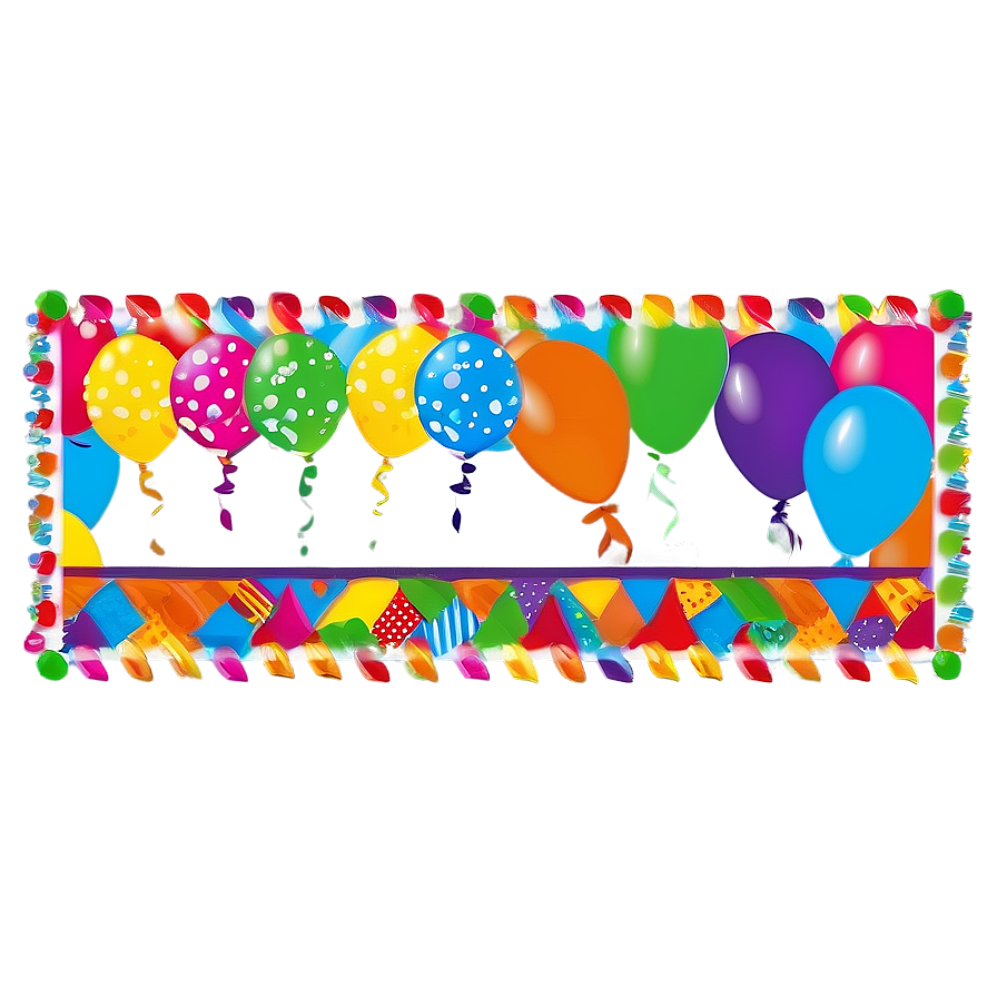 Kids Birthday Party Banner Png Biq