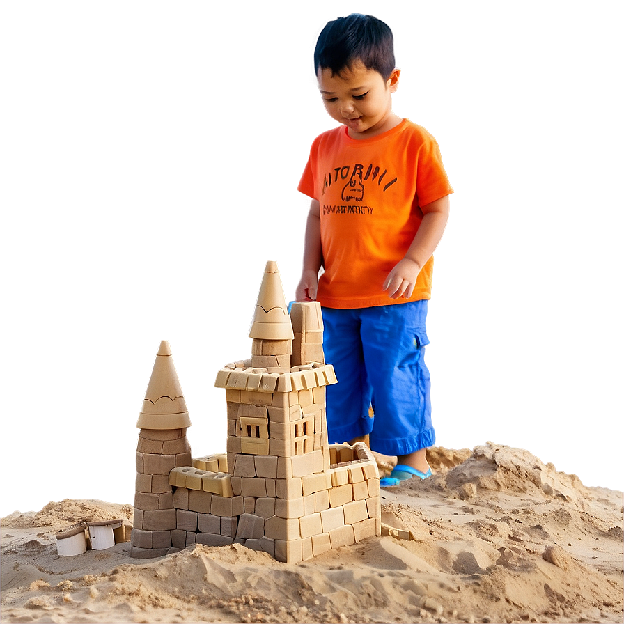 Kids Building Sandcastles Png Ehv