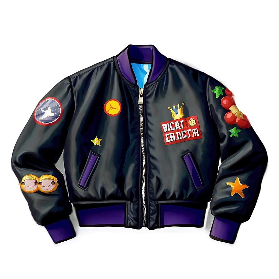 Kids Cartoon Bomber Jacket Png Aep