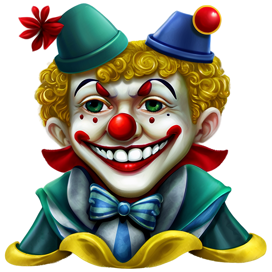 Kids Clown Face Illustration Png Jfc