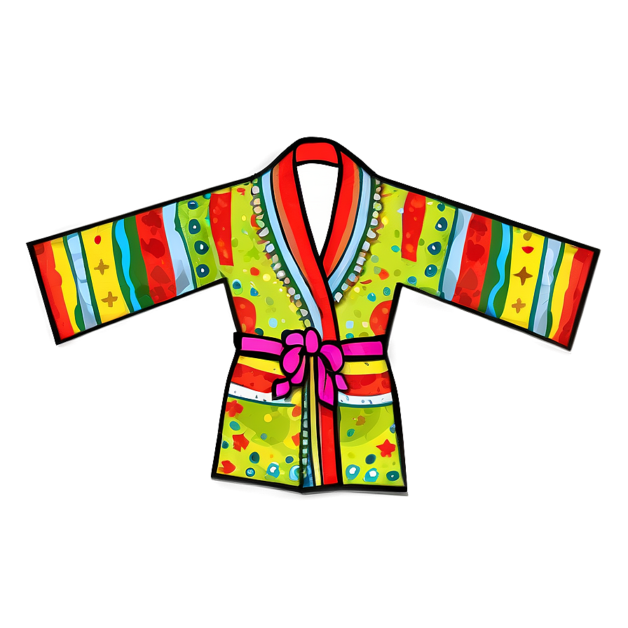 Kids' Colorful Robe Png 06132024