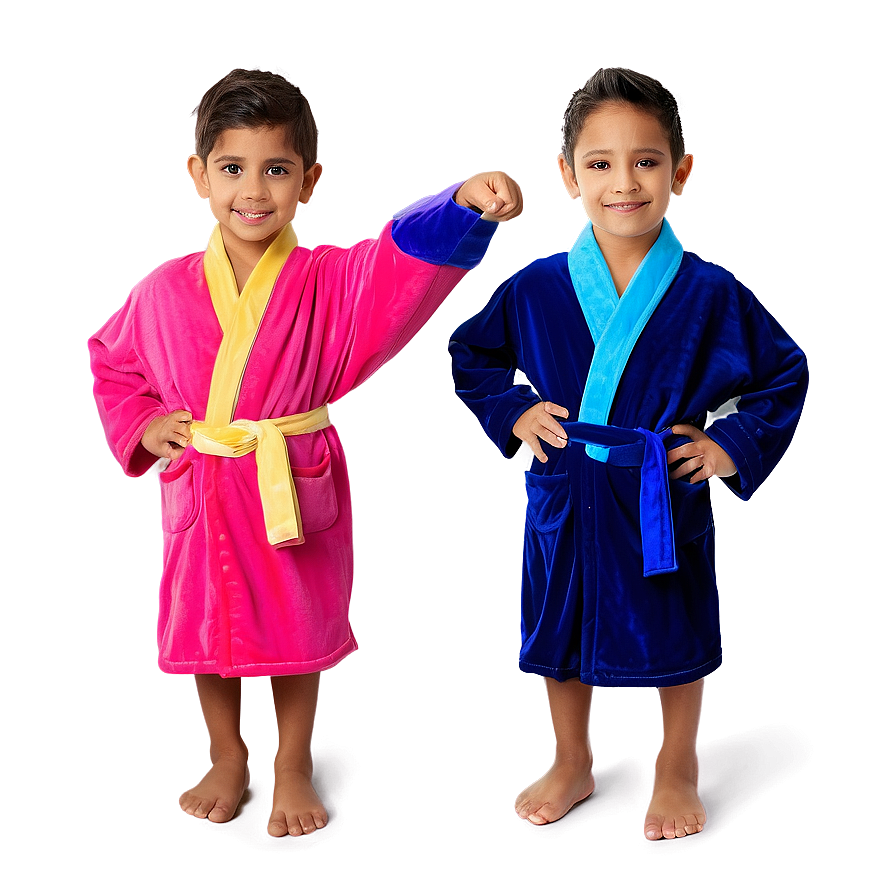 Kids' Colorful Robe Png 24