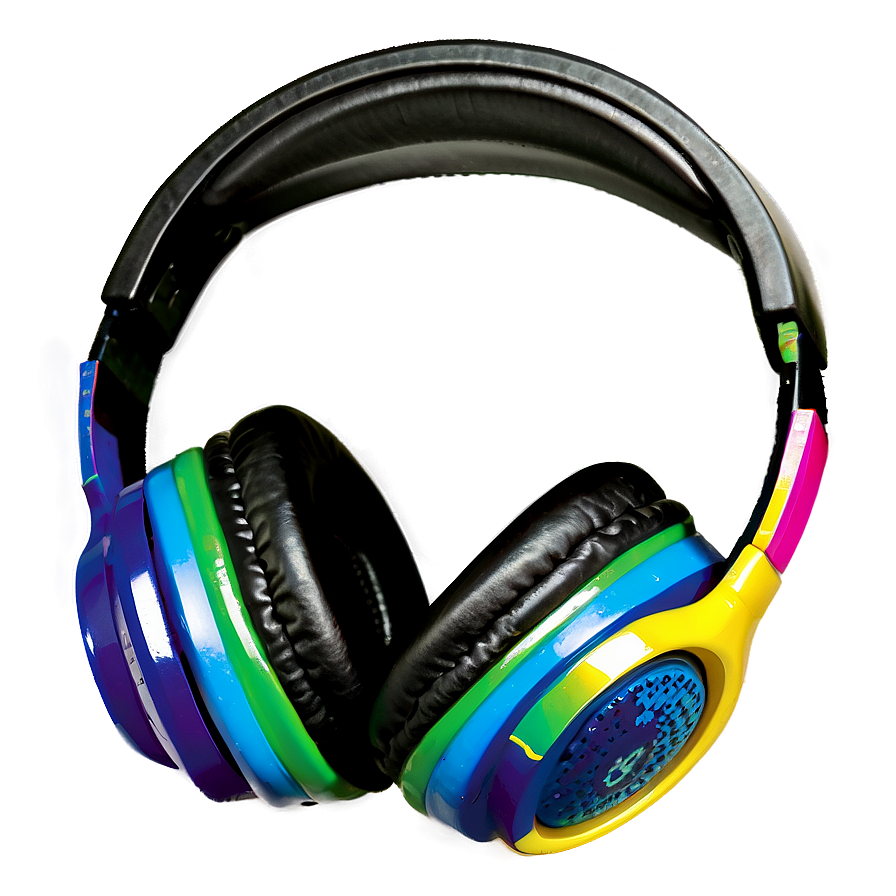 Kids Headphones Colorful Png 05042024