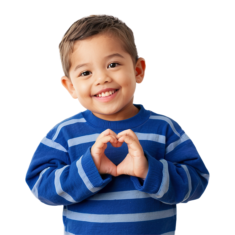 Kids Heart Hands Png 06292024